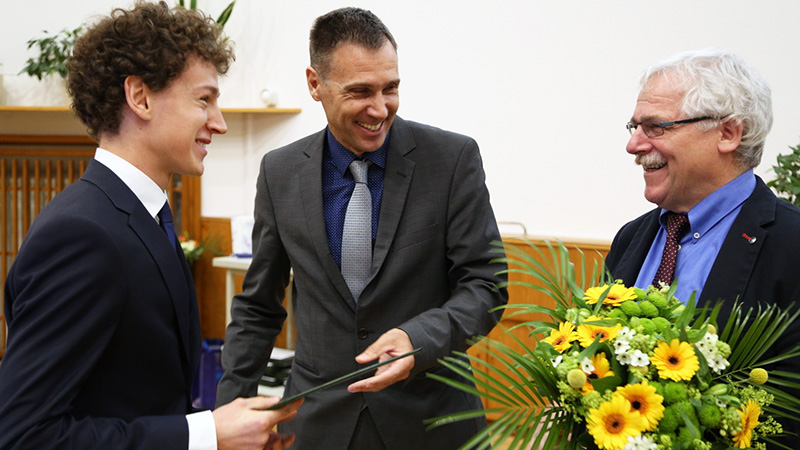 Johannes recieving PHD