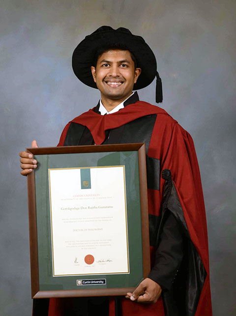 Raj with his PHD